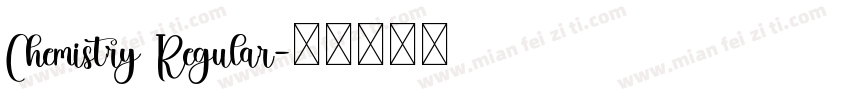 Chemistry Regular字体转换